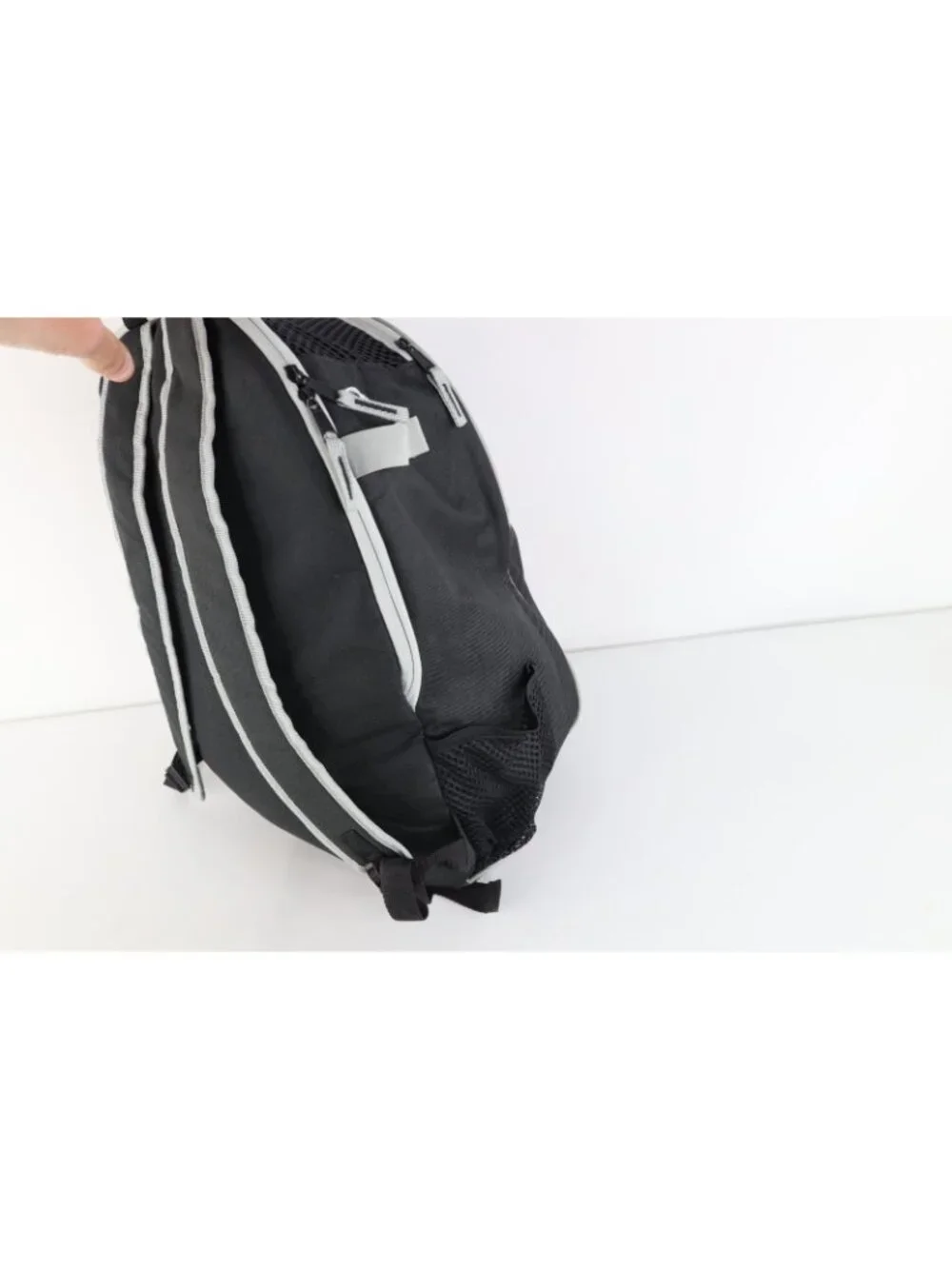 Vintage Franklin MLB Baseball Spell Out Backpack Book Bag Carry On Black